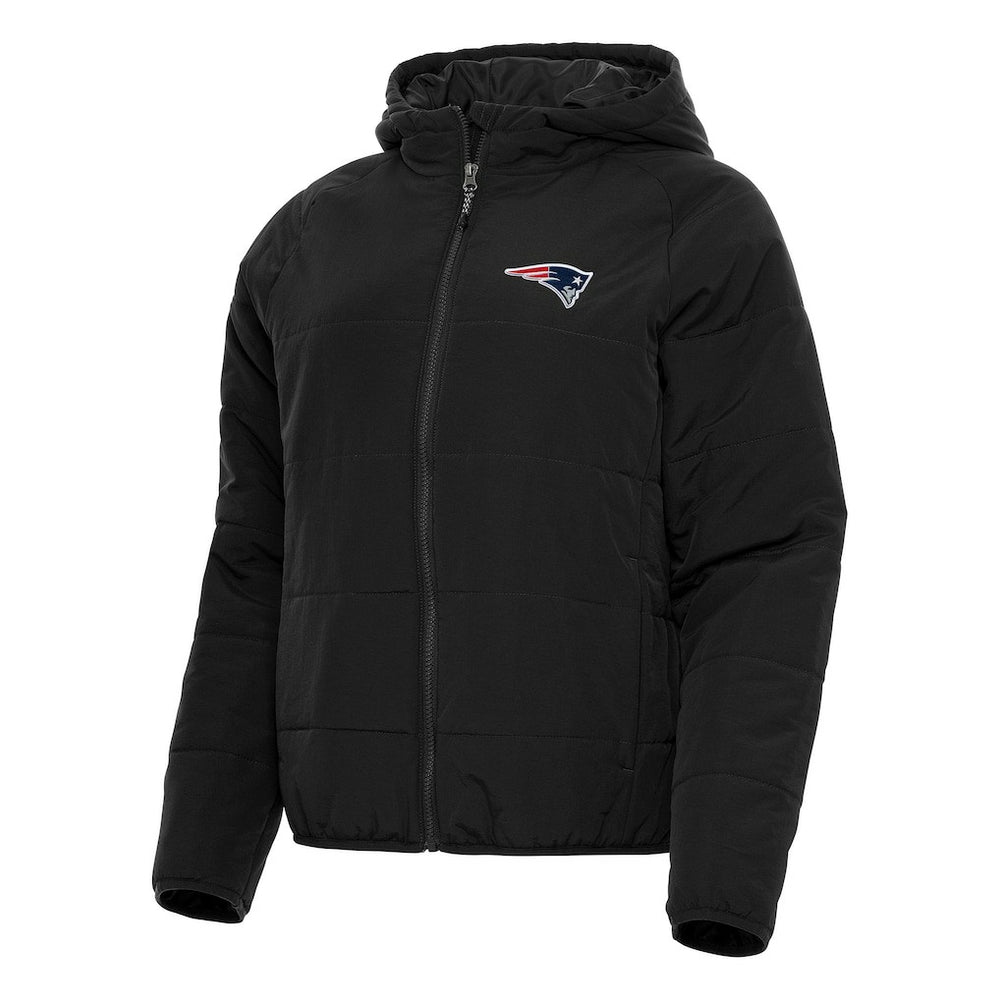 New England Patriots Antigua Women's Universe Full-Zip Hoodie Jacket Black | NFL