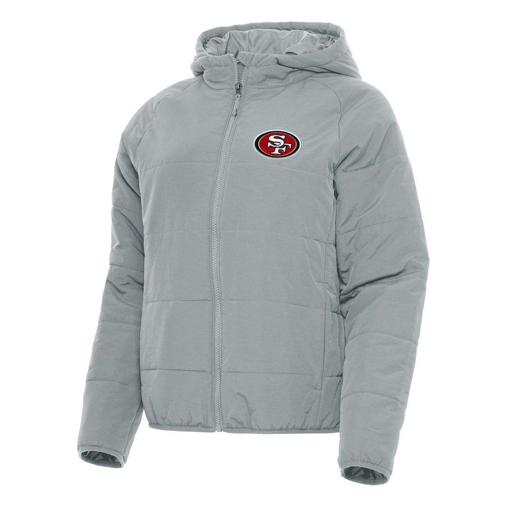 San Francisco 49ers Antigua Women's Universe Full-Zip Hoodie Jacket Gray | NFL