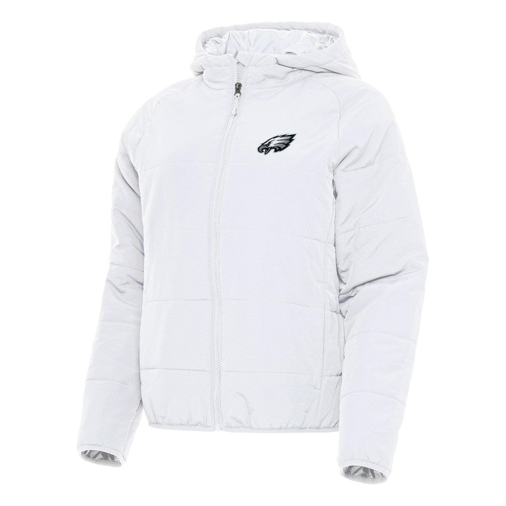 Philadelphia Eagles Antigua Women's Universe Full-Zip Hoodie Jacket White | NFL