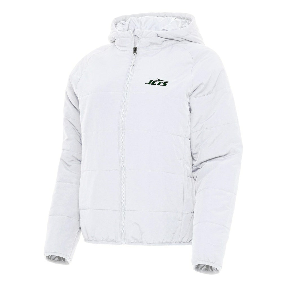 New York Jets Antigua Women's Universe Full-Zip Hoodie Jacket White | NFL