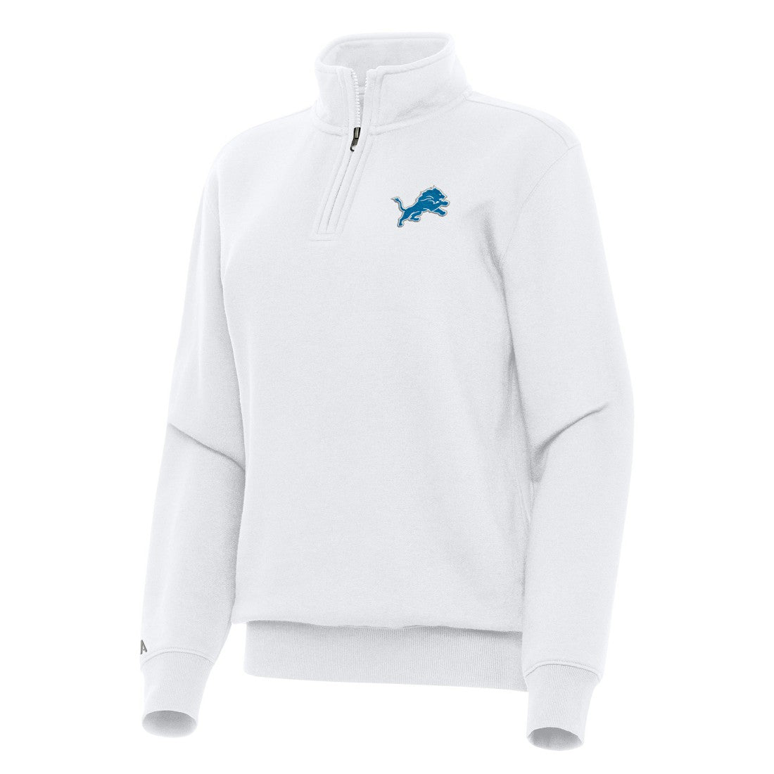 Detroit Lions Antigua Women's Victory Quarter-Zip Top White | NFL