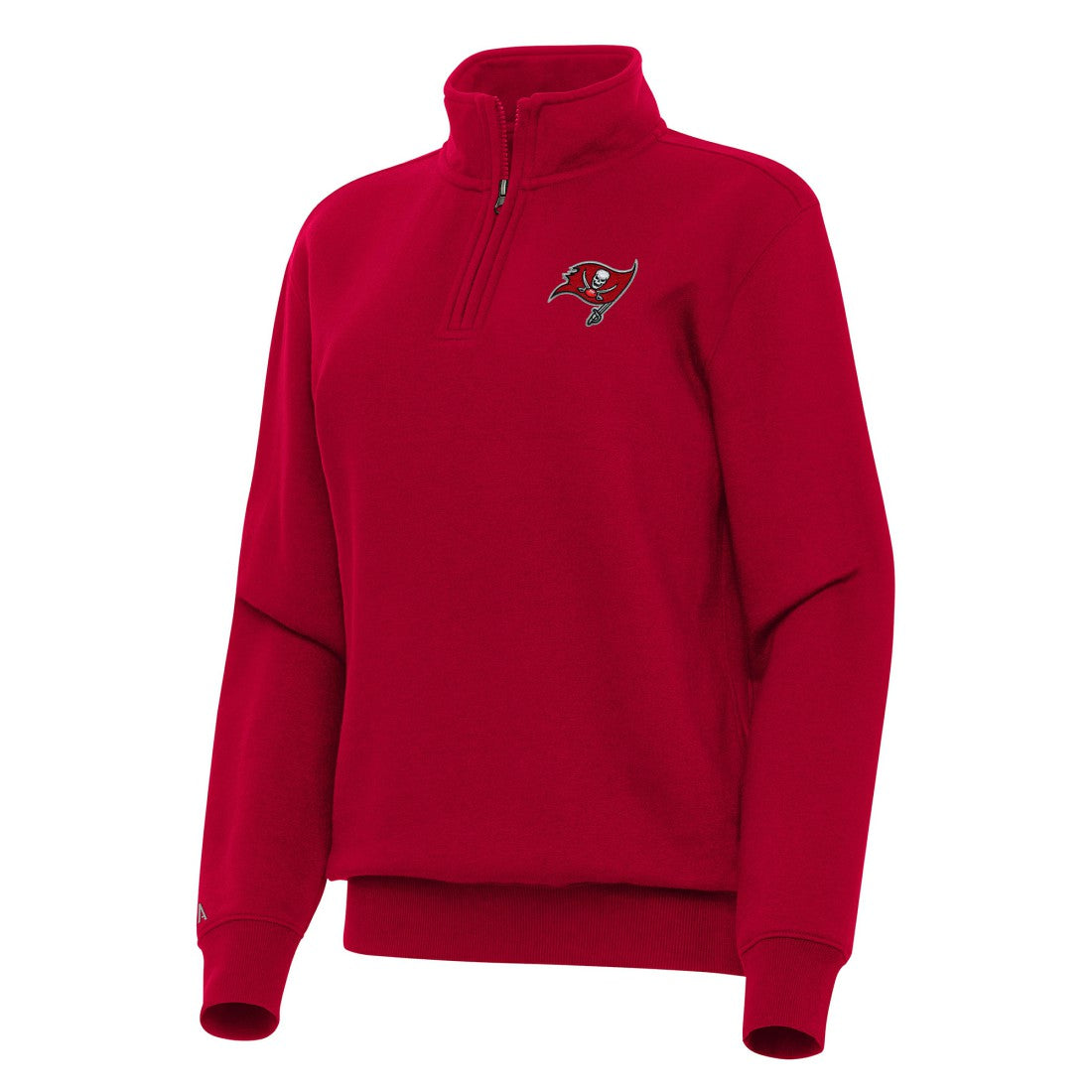 Tampa Bay Buccaneers Antigua Women's Victory Quarter-Zip Top Red | NFL