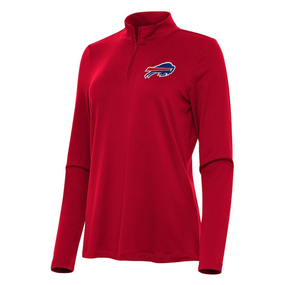 Buffalo Bills Antigua Women's Reprocess Quarter-Zip Top Red | NFL