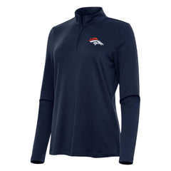 Denver Broncos Antigua Women's Reprocess Quarter-Zip Top Navy | NFL