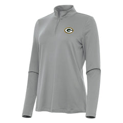 Green Bay Packers Antigua Women's Reprocess Quarter-Zip Top Gray | NFL
