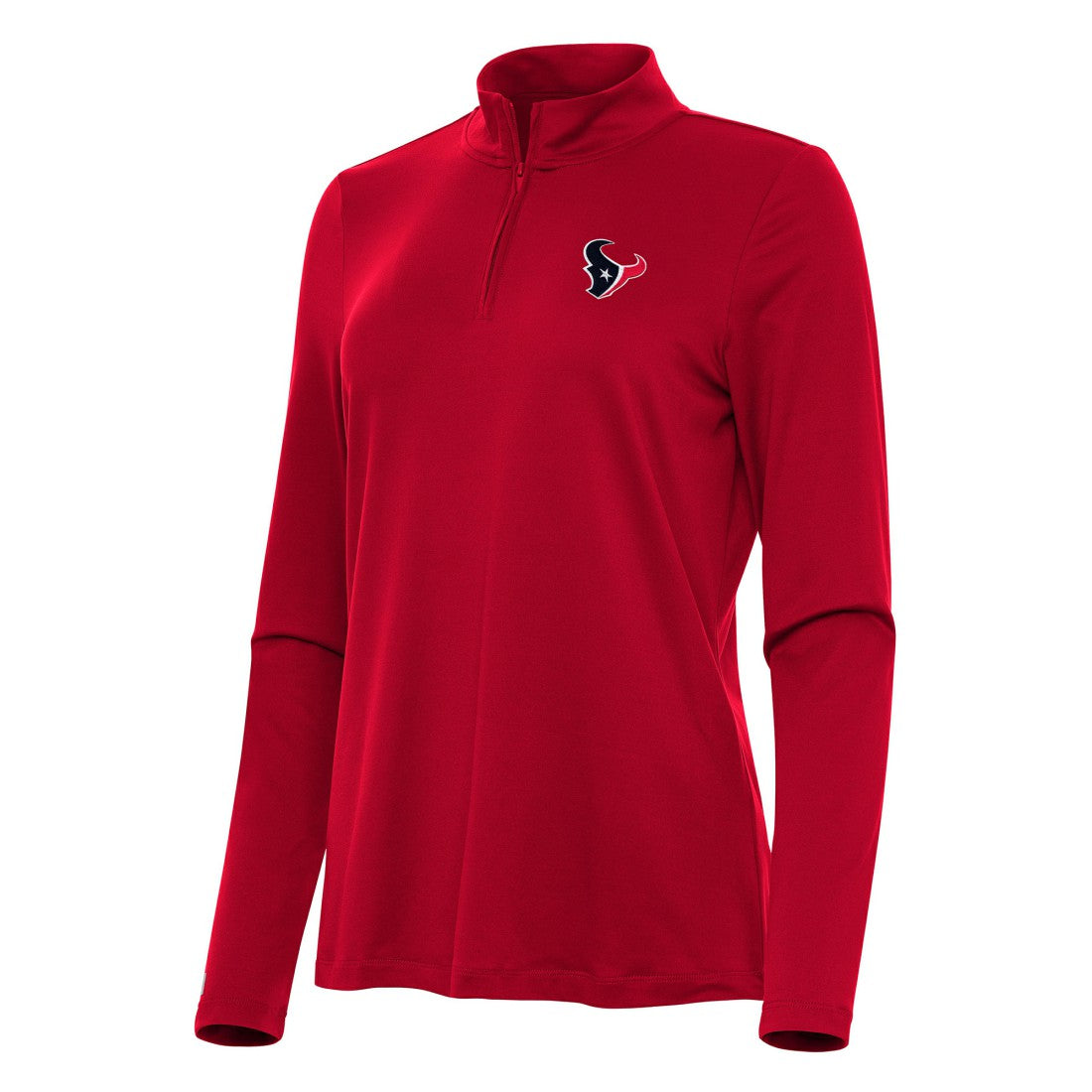 Houston Texans Antigua Women's Reprocess Quarter-Zip Top Red | NFL