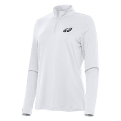 Philadelphia Eagles Antigua Women's Reprocess Quarter-Zip Top White | NFL