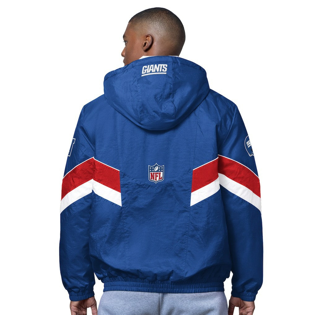 New York Giants OVO x Starter Sideline Full-Snap Puffer Jacket Royal | NFL