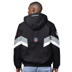 Las Vegas Raiders OVO x Starter Sideline Full-Snap Puffer Jacket Black | NFL