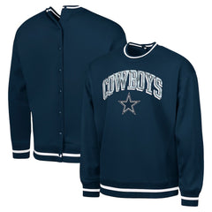Dallas Cowboys G-III Sports by Carl Banks Adaptive Blocker Fleece Pullover Sweatshirt Navy | NFL