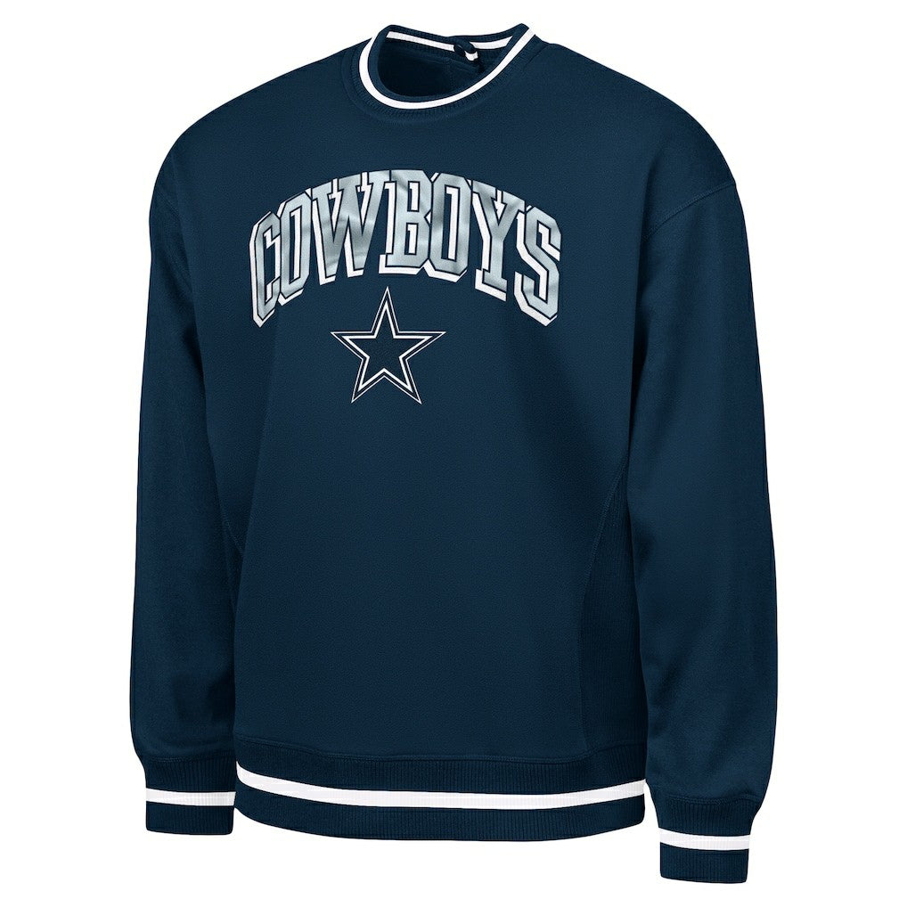 Dallas Cowboys G-III Sports by Carl Banks Adaptive Blocker Fleece Pullover Sweatshirt Navy | NFL