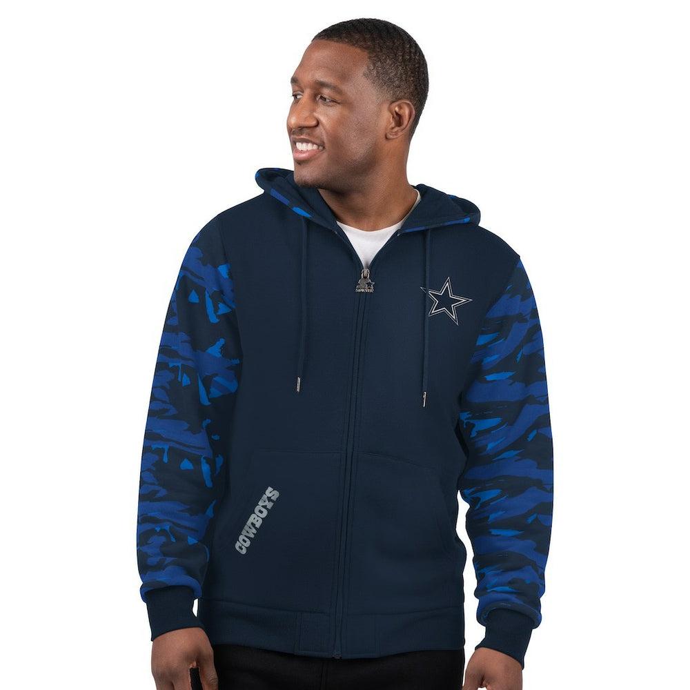 Dallas Cowboys Starter Thursday Night Gridiron Full-Zip Hoodie Navy | NFL