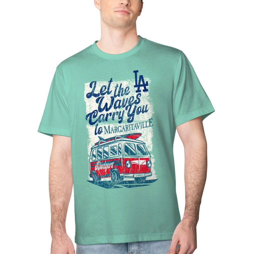 Los Angeles Dodgers Margaritaville Bus Waves Graphic T-Shirt - MLB
