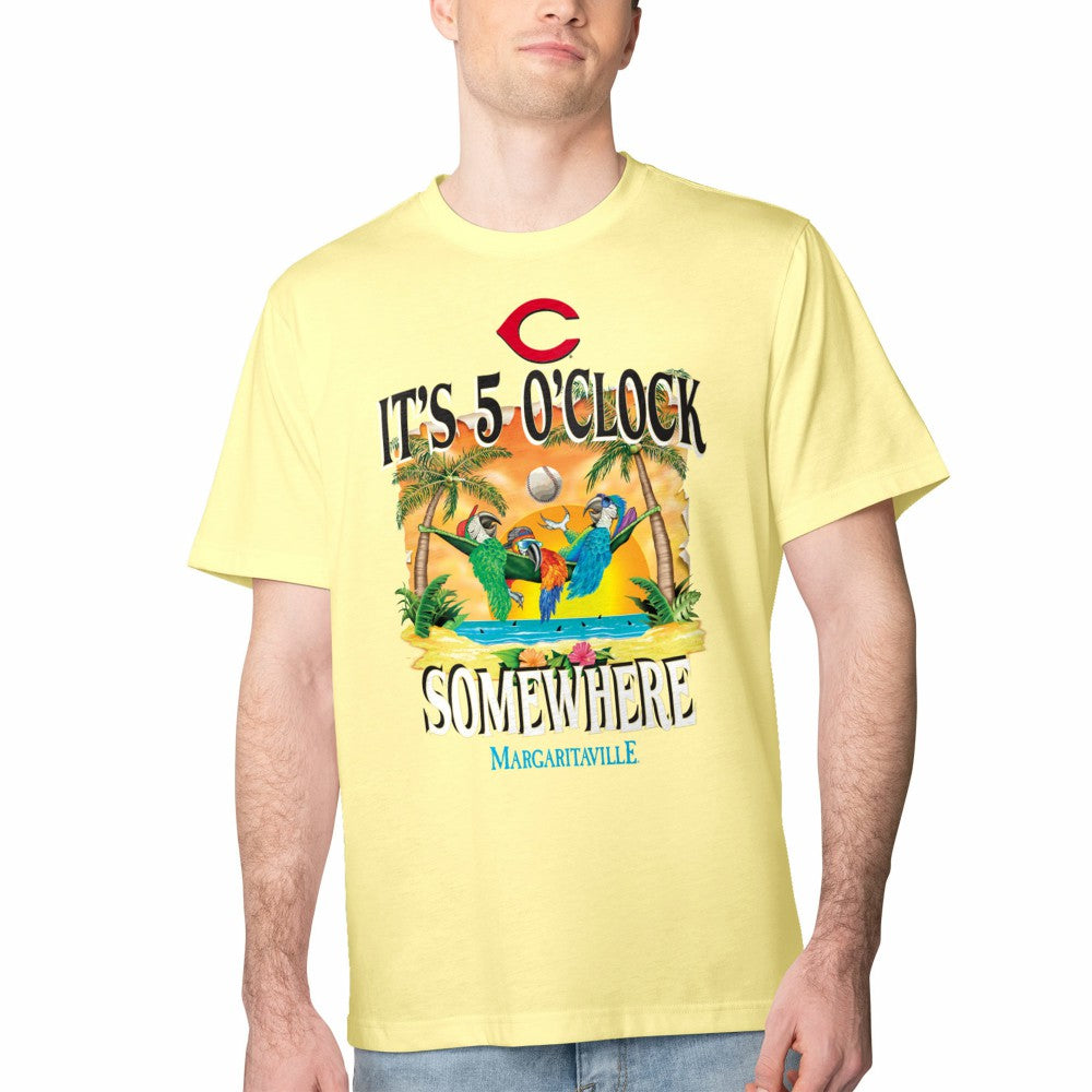 Cincinnati Reds Margaritaville Five O'Clock Graphic T-Shirt - MLB