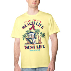 Atlanta Braves Margaritaville Beach Hut Graphic T-Shirt - MLB