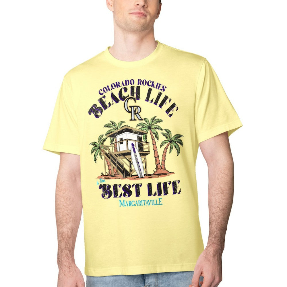 Colorado Rockies Margaritaville Beach Hut Graphic T-Shirt - MLB