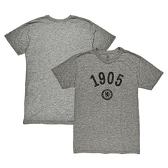 Chelsea 1863FC Established Year Vintage Tri-Blend T-Shirt Heather Gray - FIFA World CUP
