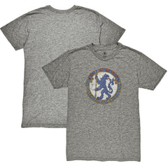 Chelsea 1863FC Retro Badge Vintage Tri-Blend T-Shirt Heather Gray - FIFA World CUP
