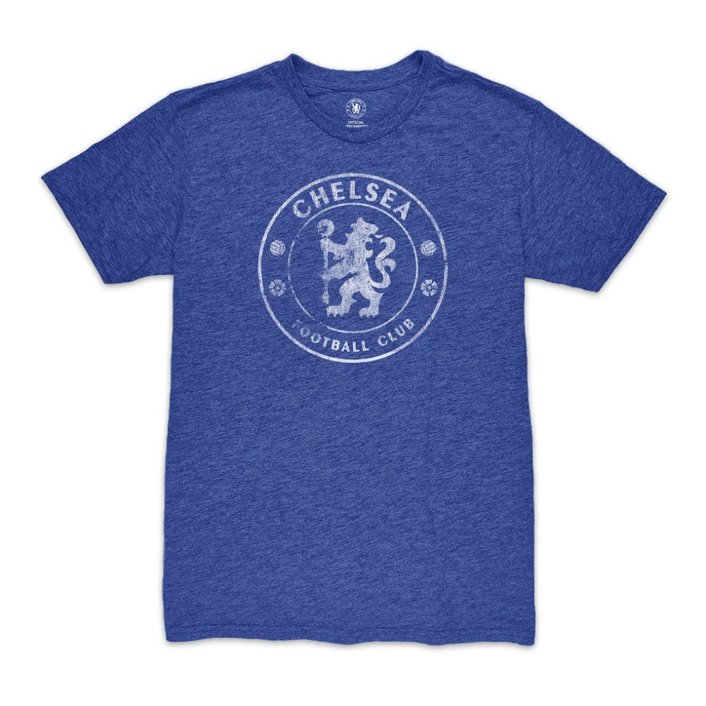 Chelsea 1863FC Mono Badge Vintage Tri-Blend T-Shirt Heather Blue - FIFA World CUP
