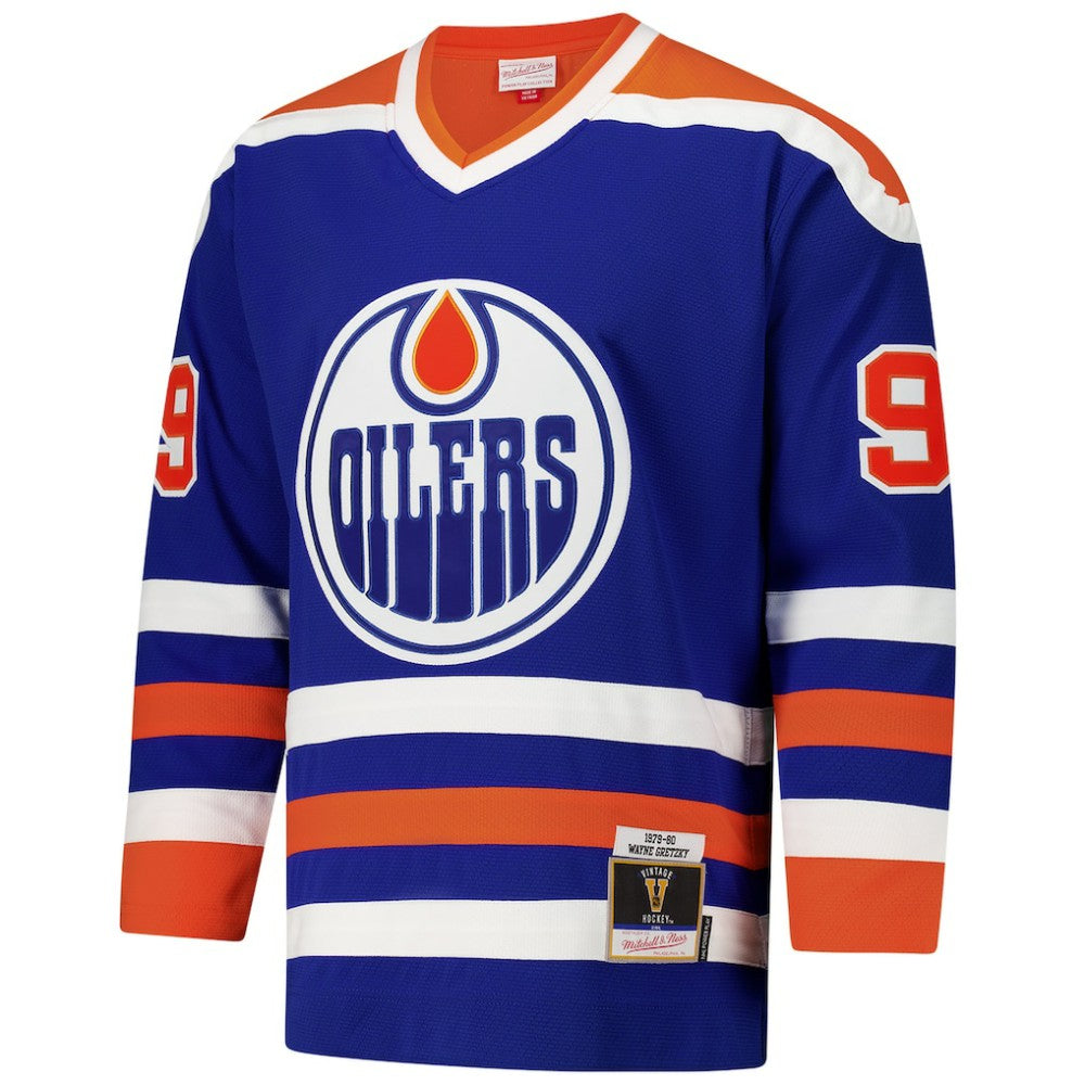 Wayne Gretzky Edmonton Oilers 1979-80 Power Play Jersey - Royal - NHL
