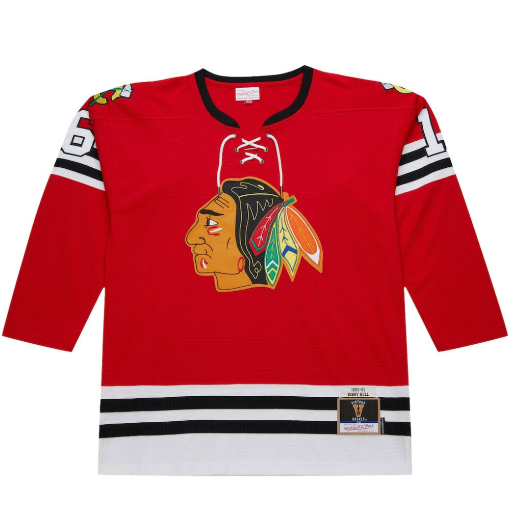 Bobby Hull Chicago Blackhawks 1960-61 Power Play Jersey - Scarlet - NHL