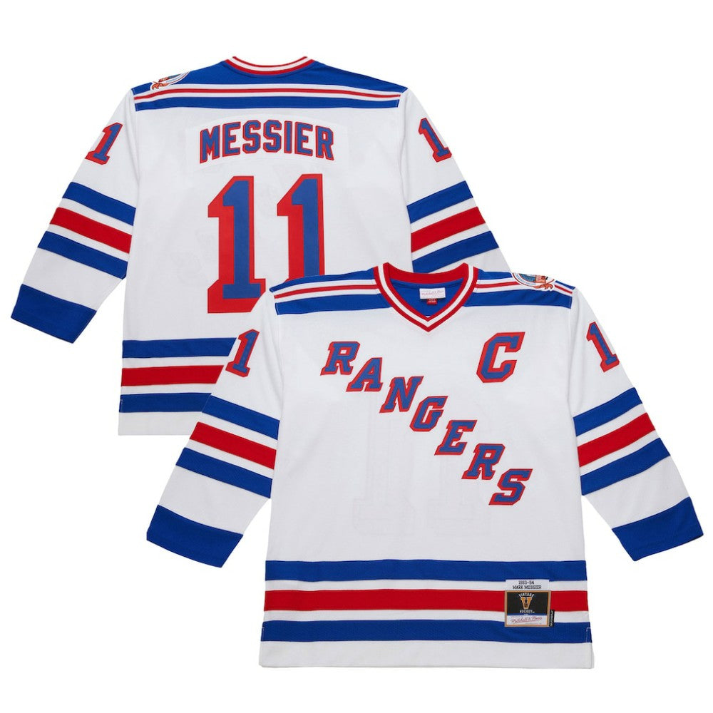 Mark Messier New York Rangers 1993-94 Power Play Jersey - White - NHL