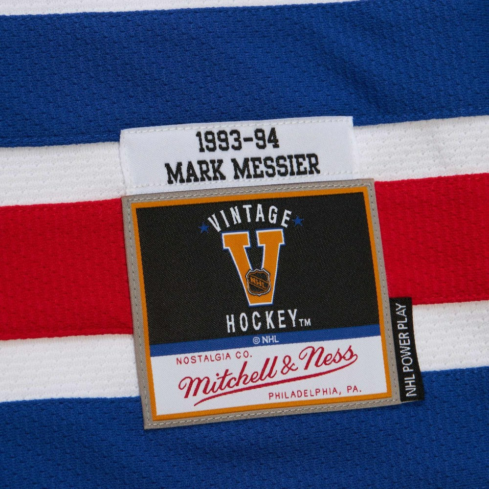Mark Messier New York Rangers 1993-94 Power Play Jersey - White - NHL