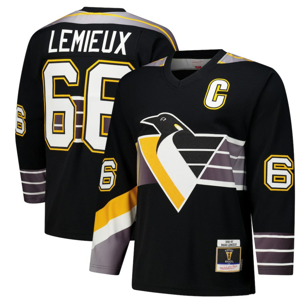 Mario Lemieux Pittsburgh Penguins 1996-97 Power Play Jersey - Black - NHL