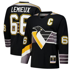 Mario Lemieux Pittsburgh Penguins 1996-97 Power Play Jersey - Black - NHL