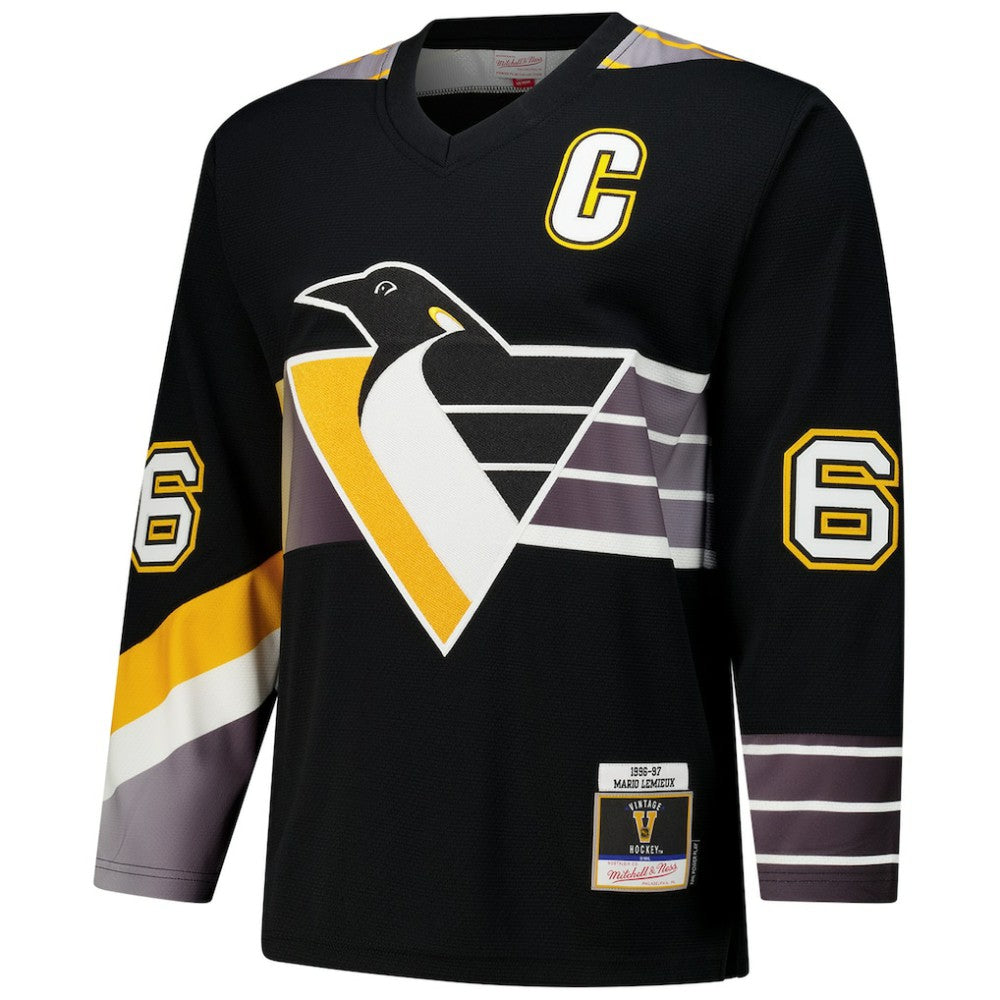 Mario Lemieux Pittsburgh Penguins 1996-97 Power Play Jersey - Black - NHL
