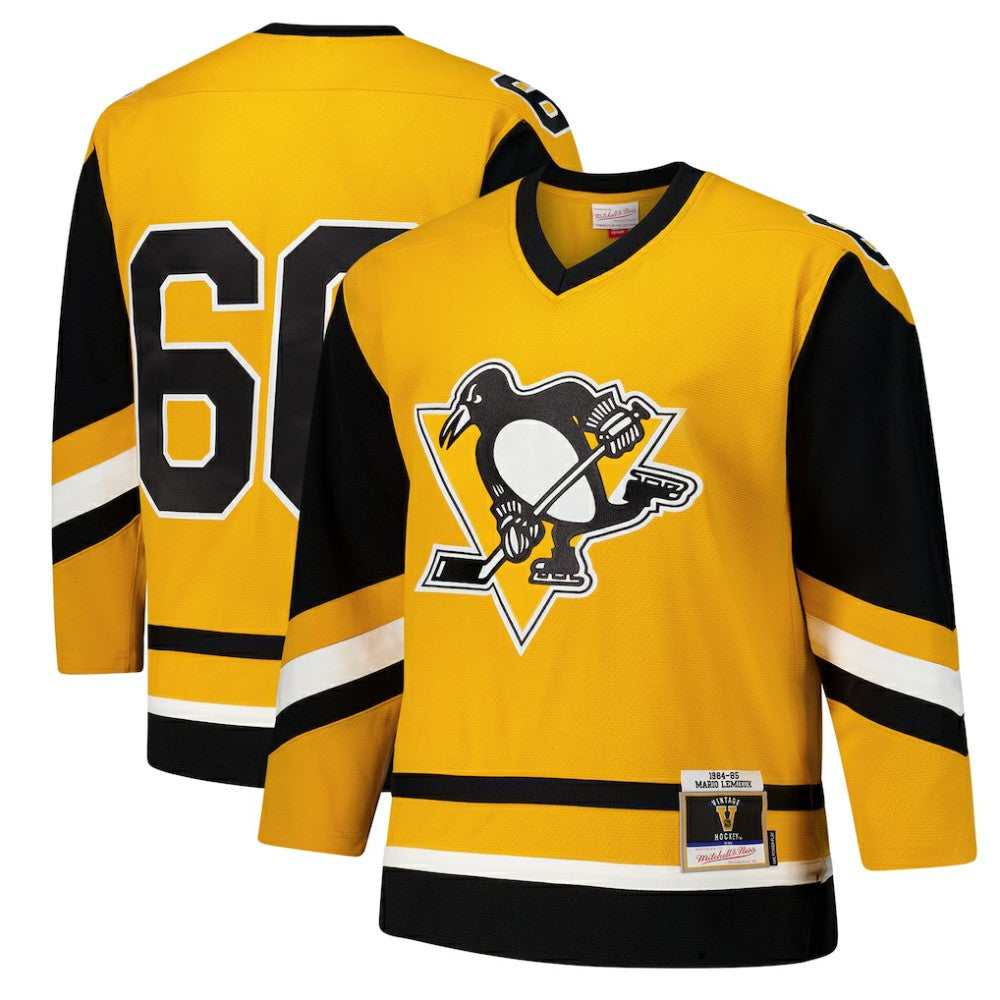 Mario Lemieux Pittsburgh Penguins 1984-85 Power Play Jersey - Gold - NHL