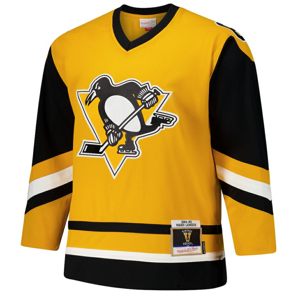 Mario Lemieux Pittsburgh Penguins 1984-85 Power Play Jersey - Gold - NHL