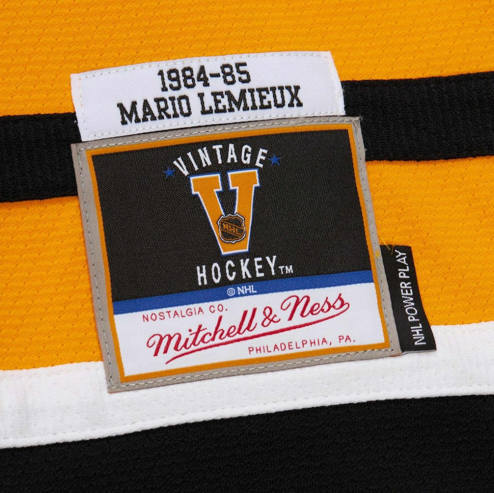 Mario Lemieux Pittsburgh Penguins 1984-85 Power Play Jersey - Gold - NHL