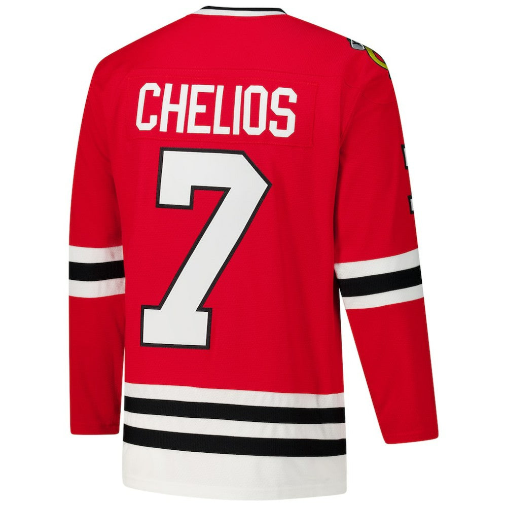 Chris Chelios Chicago Blackhawks 1991-92 Power Play Jersey - Red - NHL