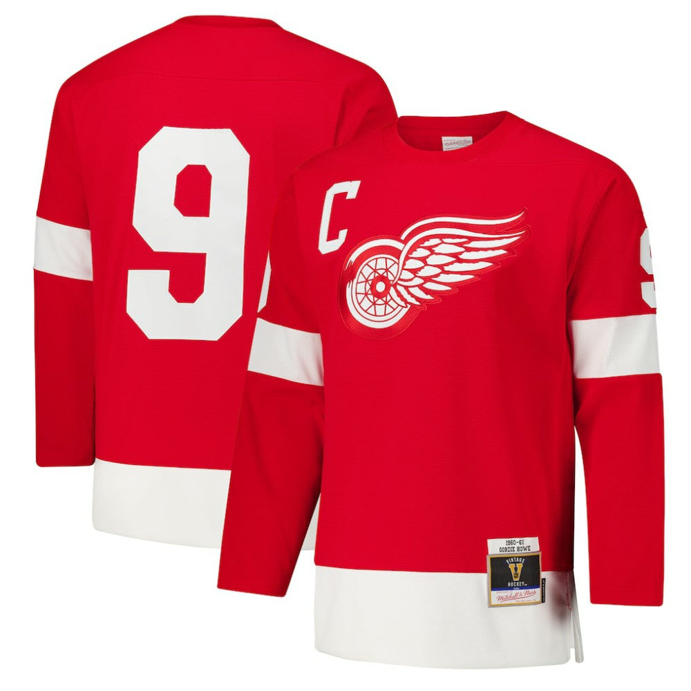 Gordie Howe Detroit Red Wings 1960-61 Power Play Jersey - Red - NHL