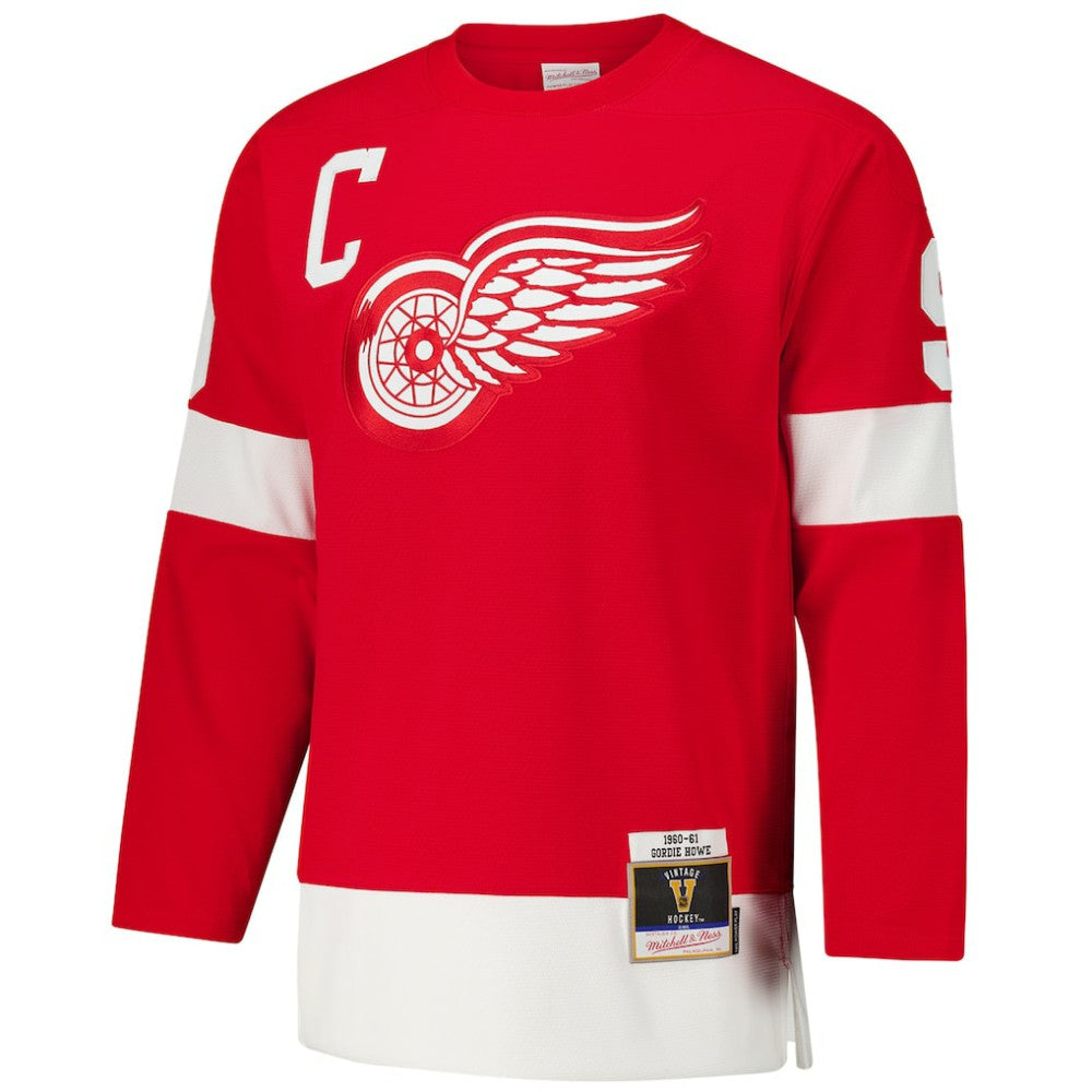 Gordie Howe Detroit Red Wings 1960-61 Power Play Jersey - Red - NHL