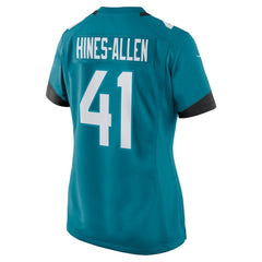 Josh Hines-Allen Jacksonville Jaguars Women's Player Game Jersey Teal | Nike for Sale