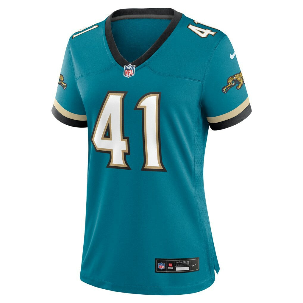 Josh Hines-Allen Jacksonville Jaguars Women's Prowler Throwback Game Jersey Teal | Nike for Sale