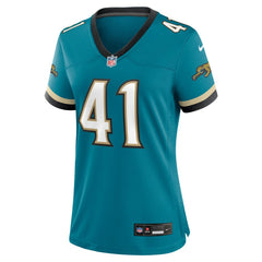 Josh Hines-Allen Jacksonville Jaguars Women's Prowler Throwback Game Jersey Teal | Nike for Sale