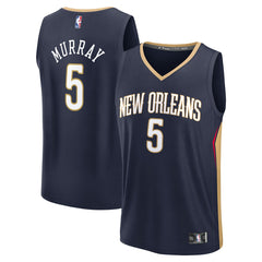 Dejounte Murray New Orleans Pelicans Fast Break Replica Player Jersey Icon Edition Navy - NBA
