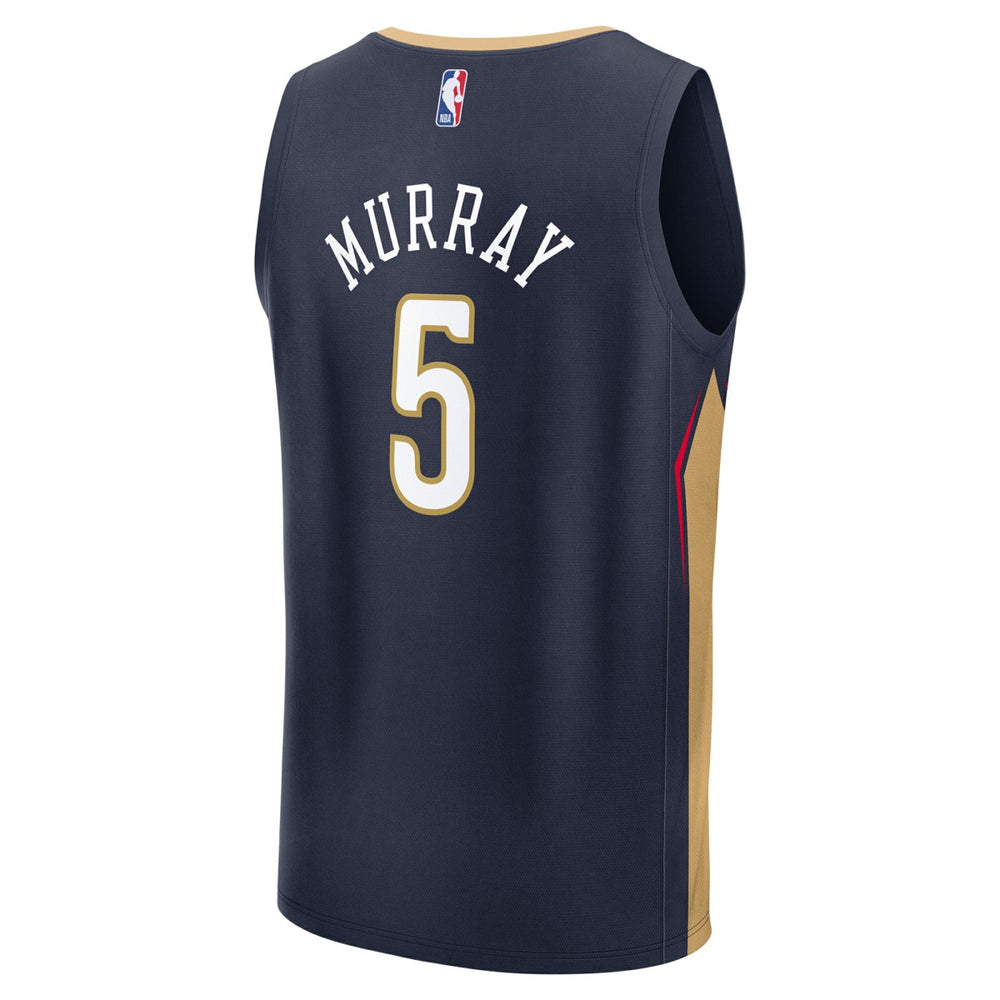 Dejounte Murray New Orleans Pelicans Fast Break Replica Player Jersey Icon Edition Navy - NBA