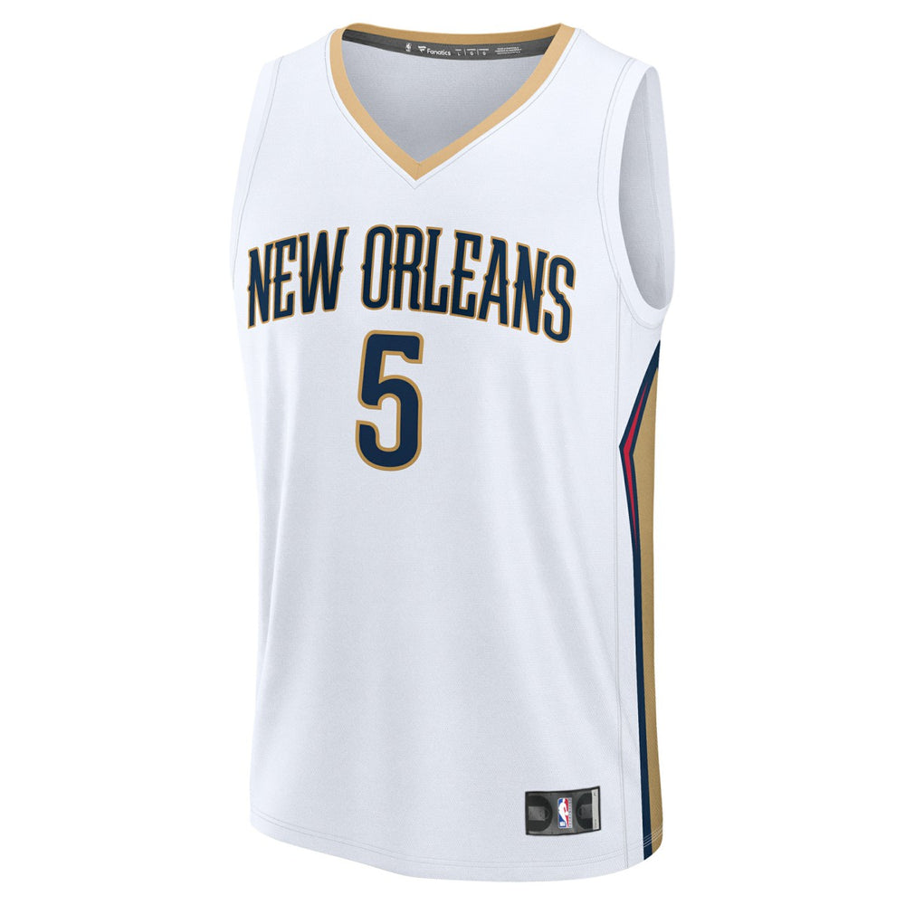 Dejounte Murray New Orleans Pelicans Fast Break Replica Player Jersey Association Edition White - NBA
