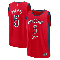 Dejounte Murray New Orleans Pelicans Fast Break Replica Player Jersey Statement Edition Red - NBA