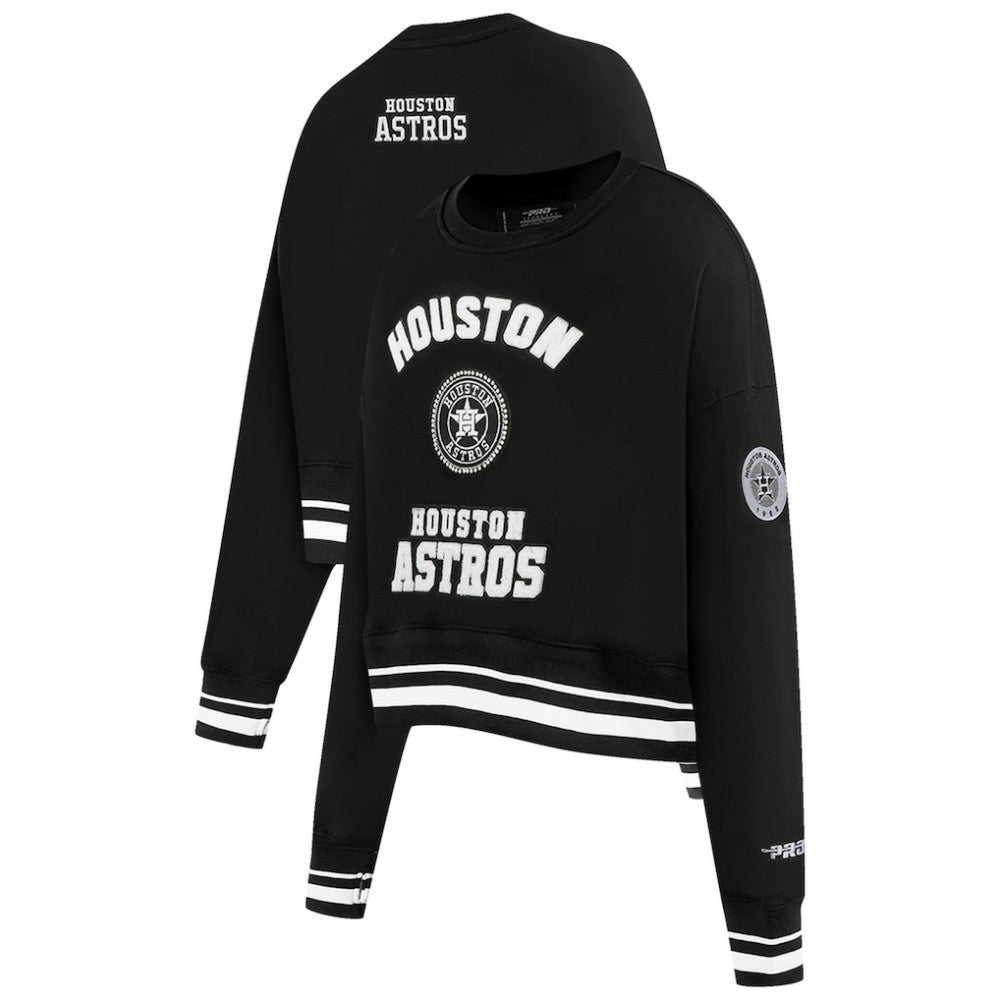 Houston Astros Pro Standard Women's Pearl Cropped Pullover Sweatshirt
 - MLB