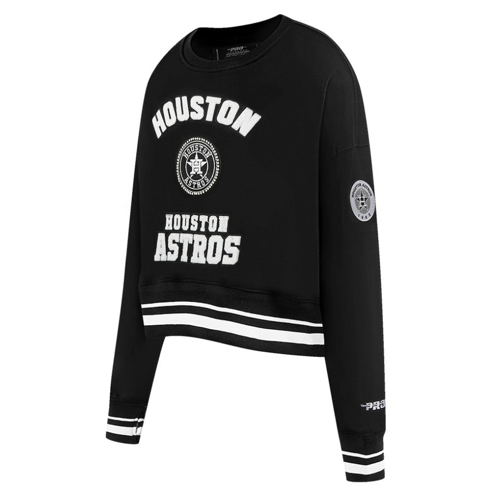 Houston Astros Pro Standard Women's Pearl Cropped Pullover Sweatshirt
 - MLB