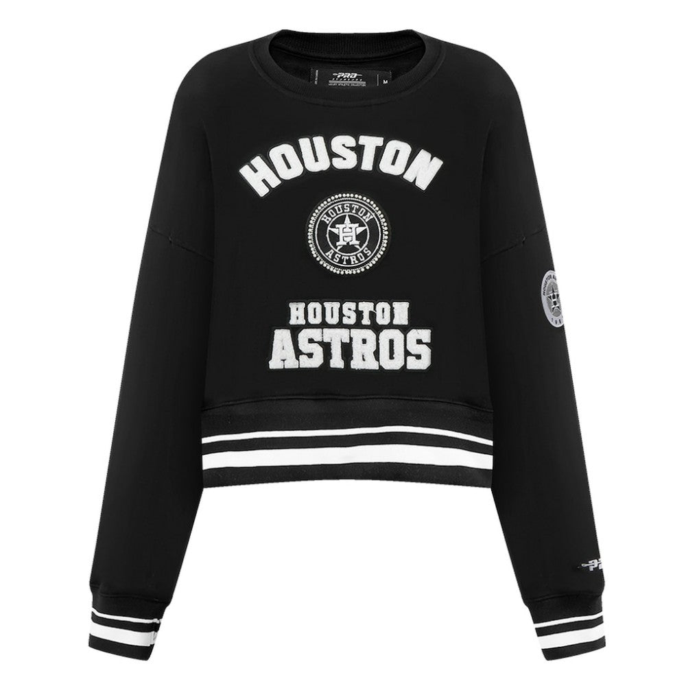 Houston Astros Pro Standard Women's Pearl Cropped Pullover Sweatshirt
 - MLB