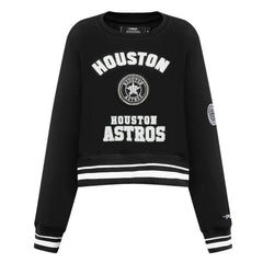 Houston Astros Pro Standard Women's Pearl Cropped Pullover Sweatshirt
 - MLB