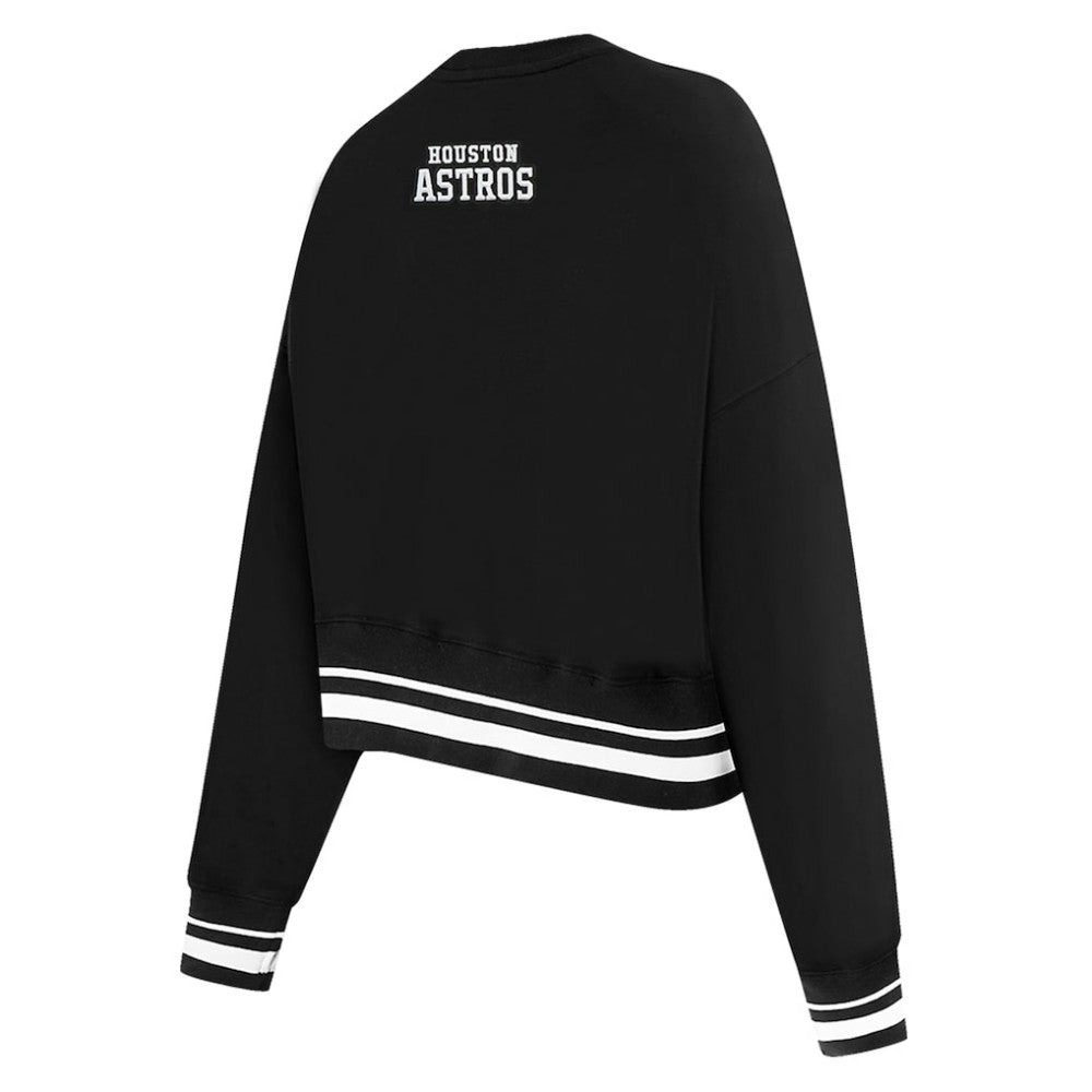 Houston Astros Pro Standard Women's Pearl Cropped Pullover Sweatshirt
 - MLB