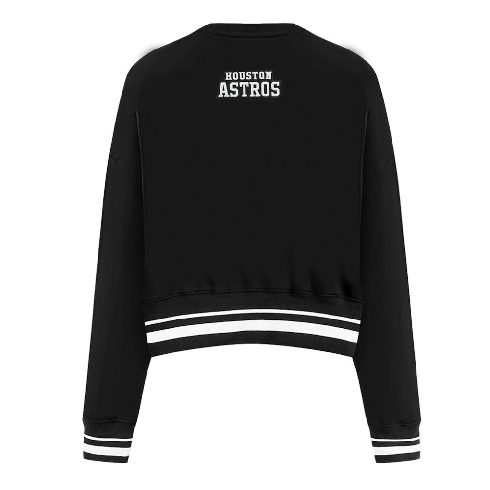 Houston Astros Pro Standard Women's Pearl Cropped Pullover Sweatshirt
 - MLB