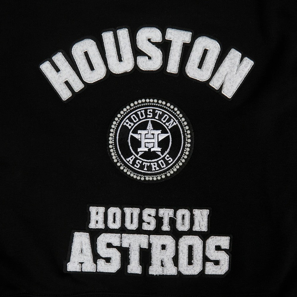 Houston Astros Pro Standard Women's Pearl Cropped Pullover Sweatshirt
 - MLB